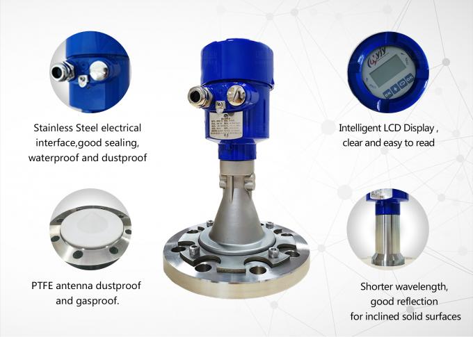Miernik poziomu radarowego 26 GHz do zbiornika zbiornikowego do przechowywania płynów typu sanitarnego i wysokożrącego pojemnika 1