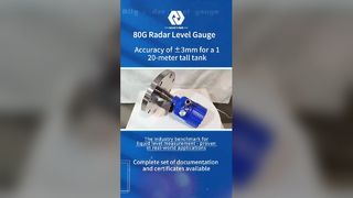 Radarowy miernik poziomu poziomu 80 GHz o wysokiej precyzji pomiaru