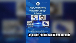 Radarowy przetwornik poziomu do pomiaru materiałów stałych