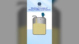 Obrotowy przełącznik poziomu z łopatką Niezawodne wykrywanie materiału